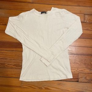 Brandy Melville cream long sleeve
